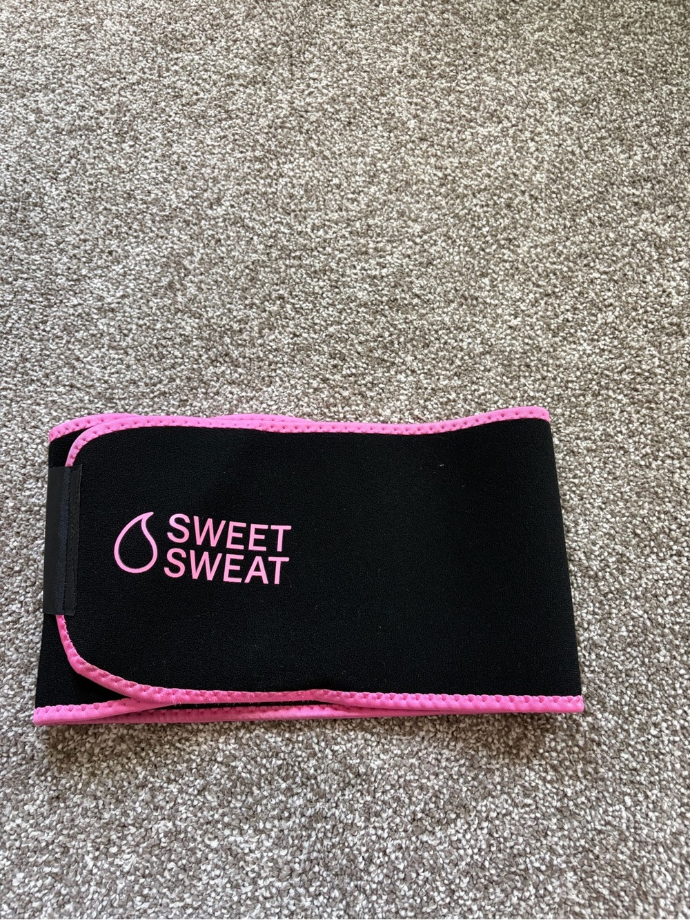 Sweet Sweat Black & Pink Waist Trimmer